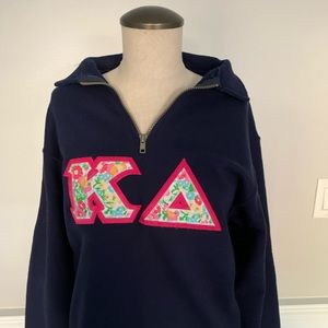 Kappa Delta Quarter Zip - Lilly Pulitzer Letters